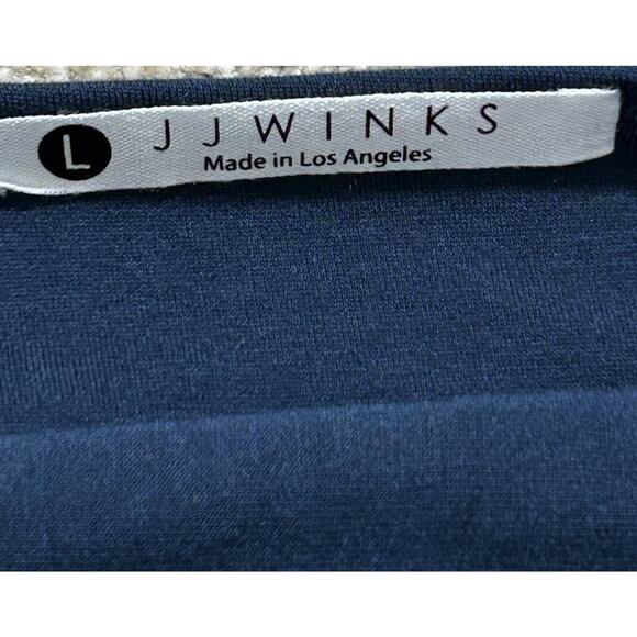 JJ Winks Size L Sweater Weather Navy Blue Women's Built in Bra - Picture 7 of 11